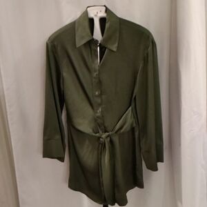 Gianni Bini Olive Long Sleeve Dress